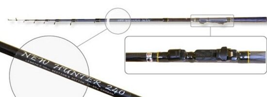  Makšķere SB SURF MASTER «NEW HUNTER» 5001 (telesk., 2,10 m, 75 g, tests: 10-30 g)